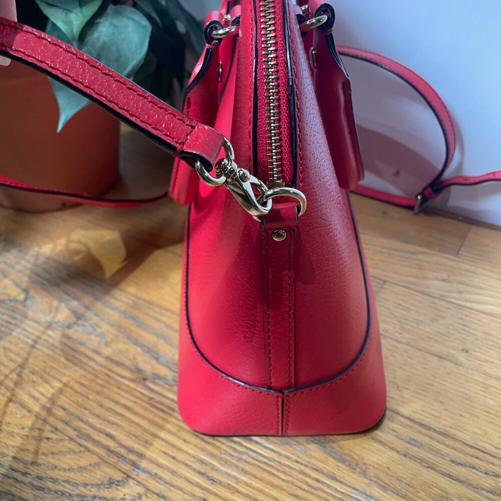 Kate Spade New York Wellesley Rachelle satchel in Cherry Red - Picture 3 of 13